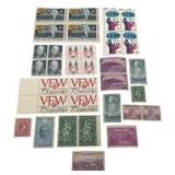 Vintage Postage Stamp Lot - U.S. And Foreign