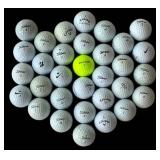 32 Used Golf Ball Lot - Titleist Pro V1 And More!