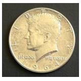 1964 Kennedy Half Dollar, 90% Silver