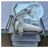Hobart Commercial Edge Slicer with 3 Tier Cart Hobart Commercial Edge Slicer with 3 Tier Cart