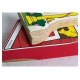 Vintage Sesame Street Natural Wood Train Set Vintage Sesame Street Natural Wood Train Set