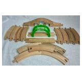 Vintage Sesame Street Natural Wood Train Set Vintage Sesame Street Natural Wood Train Set
