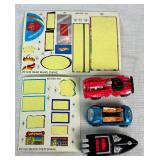 Hot Wheels Bundle of Micro Car Playsets and Robo Wheels Extreme Half Pipe Track System Hot Wheels Bundle of Micro Car Playsets and Robo Wheels Extreme Half Pipe Track System