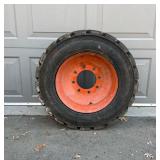 Bobcat Tires with Rims - 4 Total for Concrete/Asphalt Bobcat Tires with Rims - 4 Total for Concrete/Asphalt