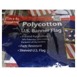 2 1/2 ft x 4 ft Poly Cotton US Bann...