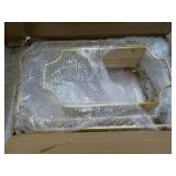 Set of 3 Gold Trimmed Floating Wall...