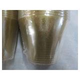 100 Gold Party Cups 9 oz...