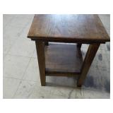 Wood End Table 18 x 18 x 24'...