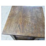 Wood End Table 18 x 18 x 24'...