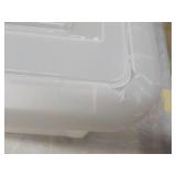 3 Portable Plastic File Totes- slig...