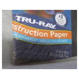 Tru-Ray Black Construction Paper an...