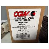 CGW Abrasives eXtreme II Flap Disc 4 1/2 x 7/8 XL (Qty 10) CGW Abrasives eXtreme II Flap Disc 4 1/2 x 7/8 XL (Qty 10)