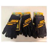 Iron Clad Work Crew Gloves (3 pair) XL Iron Clad Work Crew Gloves (3 pair) XL