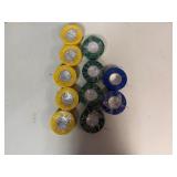 Power Phase 3/4 x 66' Blue, Green and Yellow Vinyl Electrical Tape (11 Rolls) Power Phase 3/4 x 66' Blue, Green and Yellow Vinyl Electrical Tape (11 Rolls)