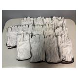 White Leather Gloves (13 Pair) M/L White Leather Gloves (13 Pair) M/L