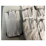 White Leather Gloves (13 Pair) M/L White Leather Gloves (13 Pair) M/L