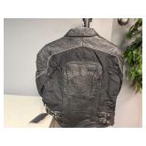 Women's Black Leather Biker Jacket Size 12 Women's Black Leather Biker Jacket Size 12