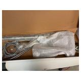 Free Standing Brushed Nickel Tub Faucet with Hand Shower. Never installed. In original box. Free Standing Brushed Nickel Tub Faucet with Hand Shower. Never installed. In original box.