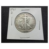 1941 D Silver Walking Liberty Half Dollar 1941 D Silver Walking Liberty Half Dollar