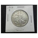 1942 S Silver Walking Liberty Half Dollar 1942 S Silver Walking Liberty Half Dollar