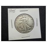 1945 Silver Walking Liberty Half Dollar 1945 Silver Walking Liberty Half Dollar