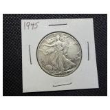1945 Silver Walking Liberty Half Dollar 1945 Silver Walking Liberty Half Dollar