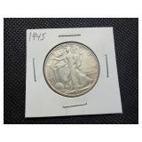 1945 Silver Walking Liberty Half Dollar 1945 Silver Walking Liberty Half Dollar