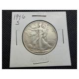 1946 S Silver Walking Liberty Half Dollar 1946 S Silver Walking Liberty Half Dollar