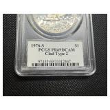 1976 S Bicentennial Ike Dollar PCGS PR69DCAM Clad Type 2 1976 S Bicentennial Ike Dollar PCGS PR69DCAM Clad Type 2