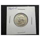 1964 D Silver Washington Quarter 1964 D Silver Washington Quarter