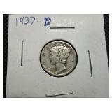 1937 D Silver Mercury Dime 1937 D Silver Mercury Dime