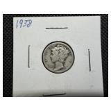 1938 Silver Mercury Dime 1938 Silver Mercury Dime