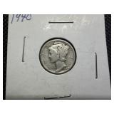 1940 Silver Mercury Dime 1940 Silver Mercury Dime