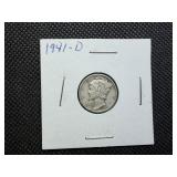 1941 D Silver Mercury Dime 1941 D Silver Mercury Dime