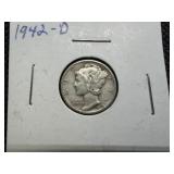 1942 D Silver Mercury Dime 1942 D Silver Mercury Dime