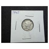 1945 Silver Mercury Dime 1945 Silver Mercury Dime