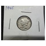 1945 Silver Mercury Dime 1945 Silver Mercury Dime