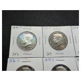 Six Kennedy Half Dollars - Very Nice Condition 1970 S, 1971 S, 1974 S, 1976 S, 1978 S, 1979 S Six Kennedy Half Dollars - Very Nice Condition 1970 S, 1971 S, 1974 S, 1976 S, 1978 S, 1979 S
