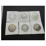 Six Kennedy Half Dollars - Very Nice Condition 1970 S, 1971 S, 1974 S, 1976 S, 1978 S, 1979 S Six Kennedy Half Dollars - Very Nice Condition 1970 S, 1971 S, 1974 S, 1976 S, 1978 S, 1979 S