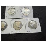 5 Kennedy Half Dollars - Very Nice Condition 1981 S, 1983 S, 1985 S, 1989 S, 1992 S 5 Kennedy Half Dollars - Very Nice Condition 1981 S, 1983 S, 1985 S, 1989 S, 1992 S