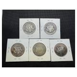5 Kennedy Half Dollars - Very Nice Condition 1981 S, 1983 S, 1985 S, 1989 S, 1992 S 5 Kennedy Half Dollars - Very Nice Condition 1981 S, 1983 S, 1985 S, 1989 S, 1992 S