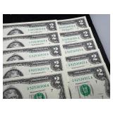 Ten Sequential $2 Bills Ten Sequential $2 Bills