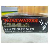 3 Boxes of 270 Winchester Rifle Cartridges