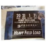 4 Boxes of Federal Heavy Field Load 20 Gauge Shotgun Shells