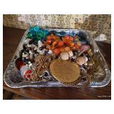 3 lb. 5 oz.Tray of Costume Jewelry
