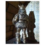 11.5" Tall Metal Viking Statue