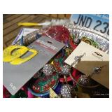 1 lb. 3 oz. Tray of Costume Jewelry Earrings