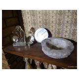 Marble Ash Tray, Golfing Award, and Thermometers