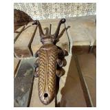 Vintage/Antique Cast Iron Beetle Boot Jack - 10" Long