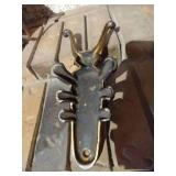 Vintage/Antique Cast Iron Beetle Boot Jack - 10" Long